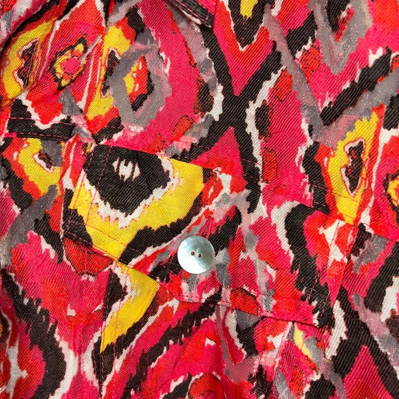 Ruby Rd. Multicolor Geometric Top - Picture 5 of 11